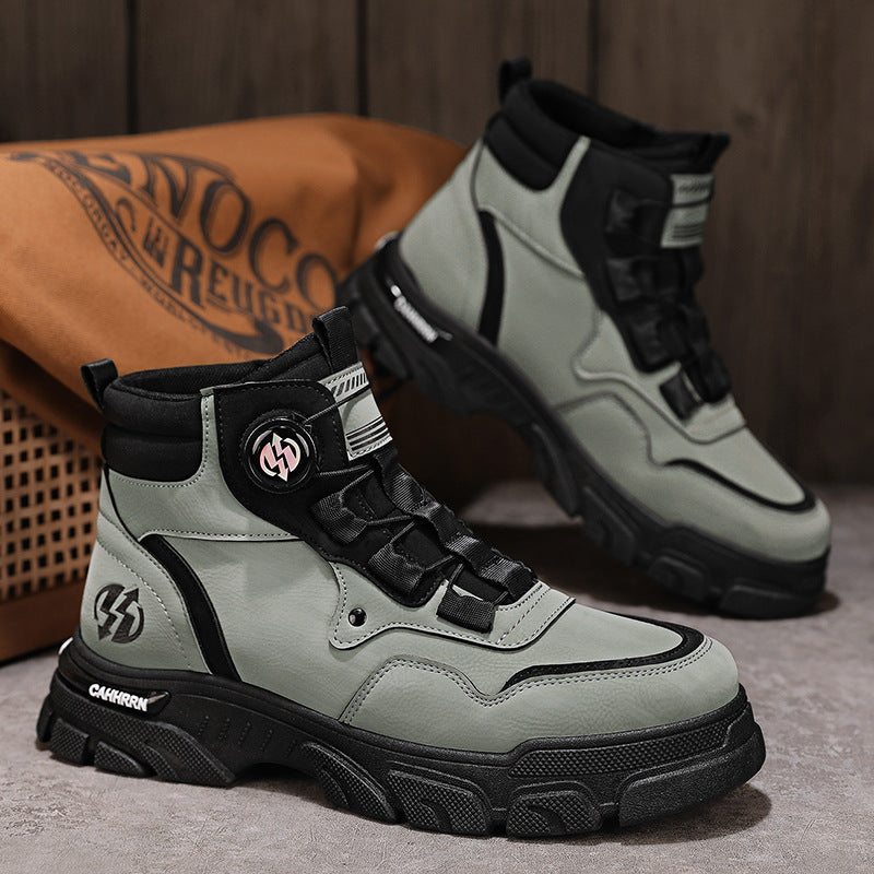 ⏳Tijdelijke aanbieding⏰Heren outdoor werkschoenen met draaibare gesp (waterdicht, antislip, comfortabel en ademend)