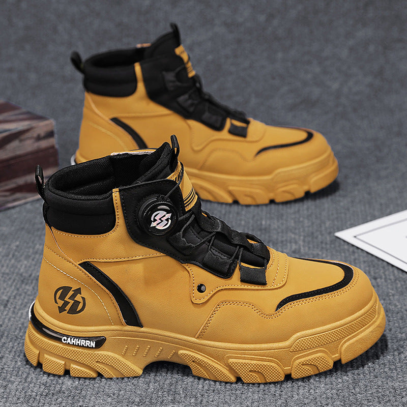 Heren outdoor werkschoenen met draaibare gesp (waterdicht, antislip, comfortabel en ademend)