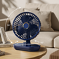 Draagbare Oplaadbare Desktop Roterende Ventilator