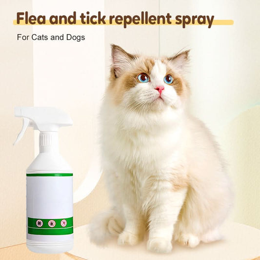 🔥Vlooien- en tekenwerende spray voor katten en honden