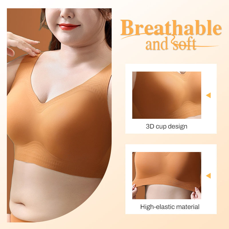 Ademende, zachte en naadloze bh met tanktop-look