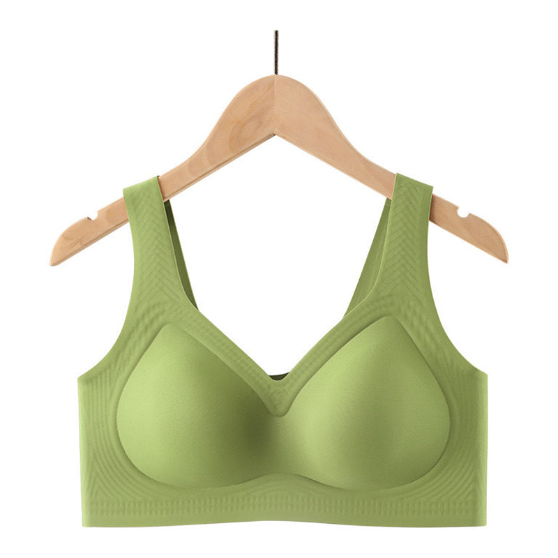 Ademende, zachte en naadloze bh met tanktop-look