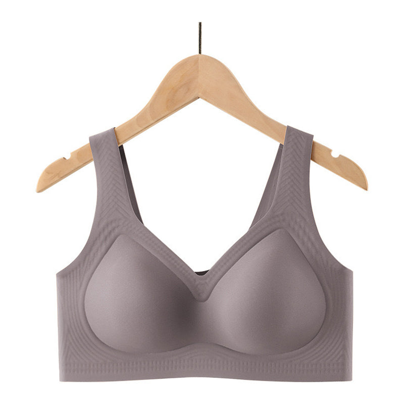Ademende, zachte en naadloze bh met tanktop-look
