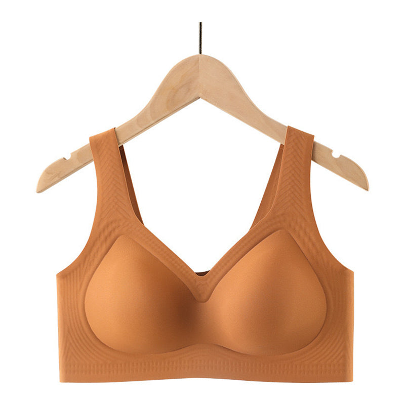 Ademende, zachte en naadloze bh met tanktop-look