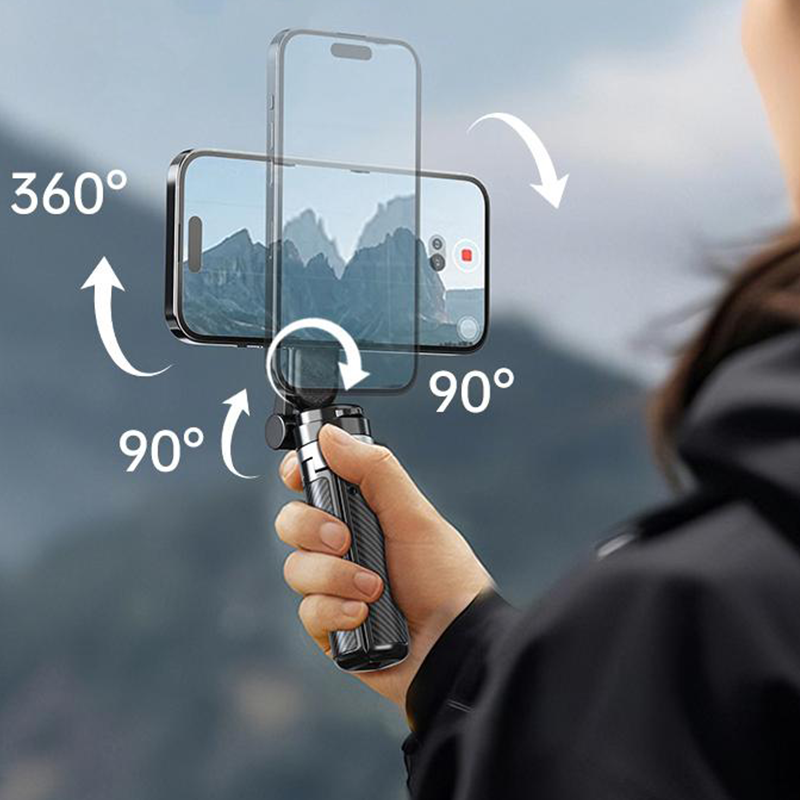 📸 4-in-1 Magnetische Selfiestick met 360° Rotatie – Eén gadget voor al je foto’s, video’s & vlogs!
