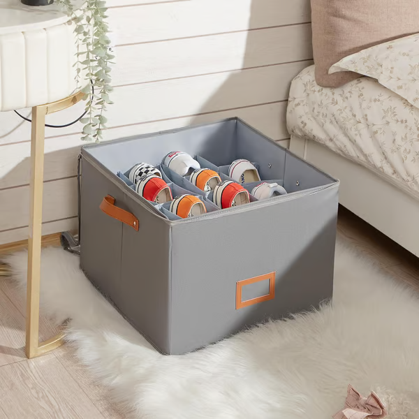 👟✨  50% KORTING! 👟 Compacte schoenenkist voor 16 paar – stofdicht, verstelbaar en opvouwbaar, ideaal voor kleine ruimtes.