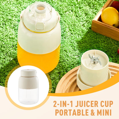 🥒Uitverkoop 50% UIT🍌2-in-1 Draagbare Mini Sapcentrifuge Beker