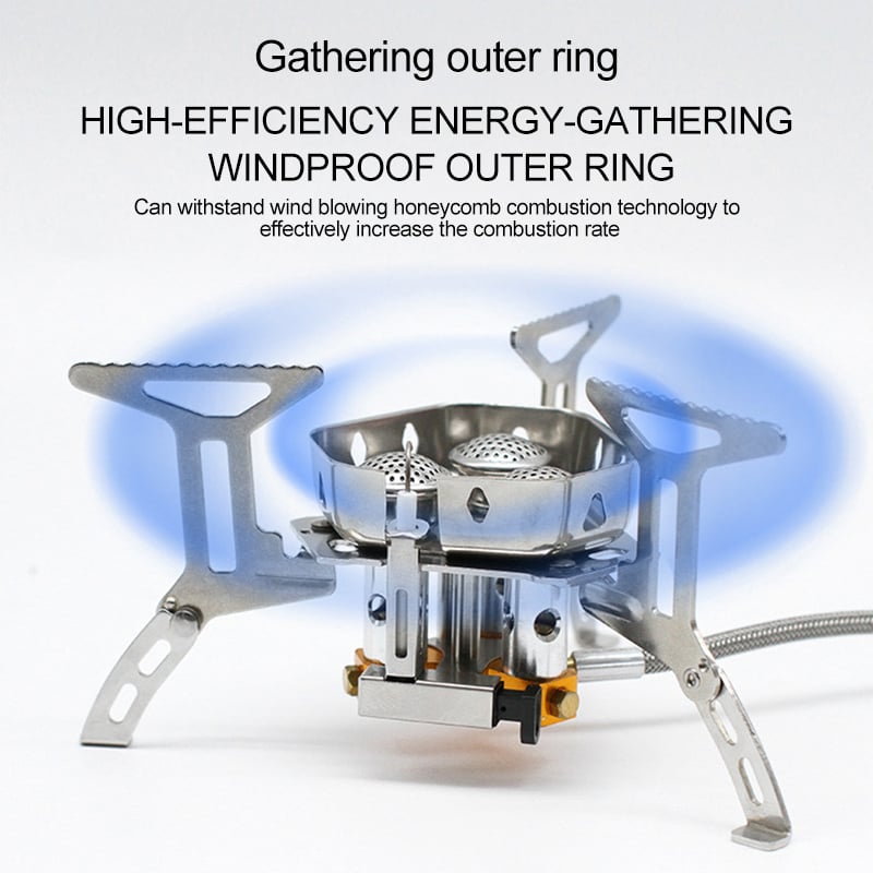 ⏳Tijdelijk 50% Korting💥 3-Pits Windbestendige Campingbrander voor Buiten
