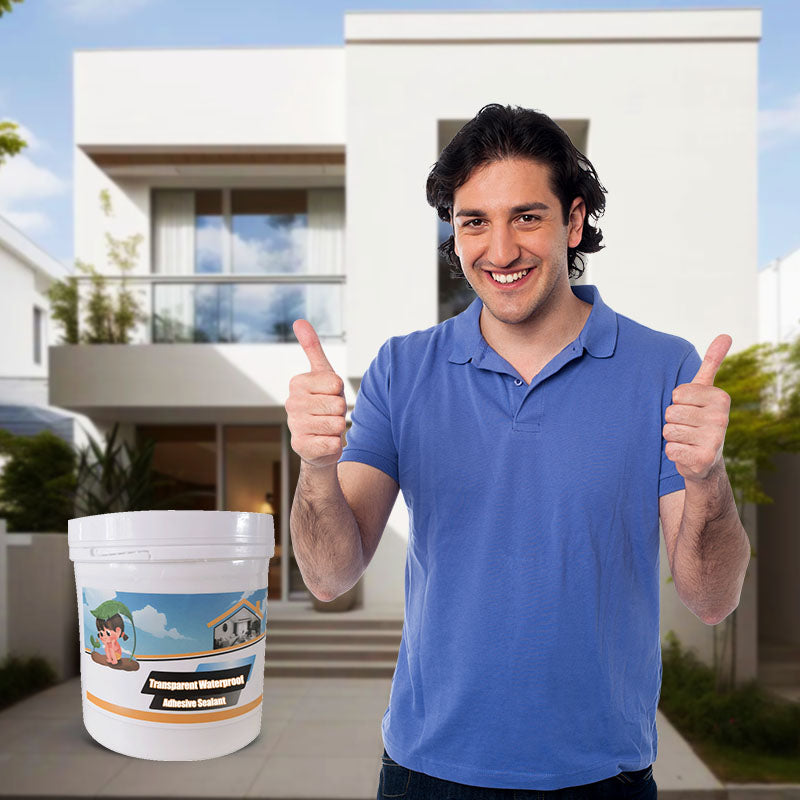 Transparante waterdichte lijmkit