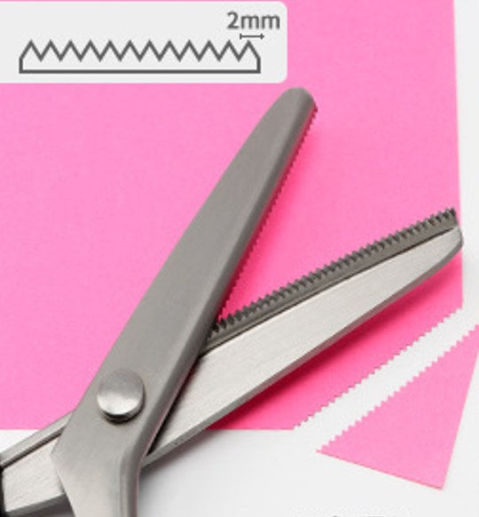 ❄️Zomerfresh 50% Korting!🧵DIY Kartelschaar voor Stof, Papier & Leer – Professionele Zigzag Schaar voor Naaien en Knutselen
