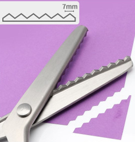 ❄️Zomerfresh 50% Korting!🧵DIY Kartelschaar voor Stof, Papier & Leer – Professionele Zigzag Schaar voor Naaien en Knutselen