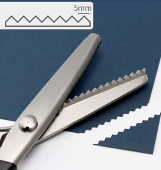 ❄️Zomerfresh 50% Korting!🧵DIY Kartelschaar voor Stof, Papier & Leer – Professionele Zigzag Schaar voor Naaien en Knutselen