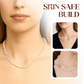Vrouwen Elegant Kruis Synthetische Parelketting