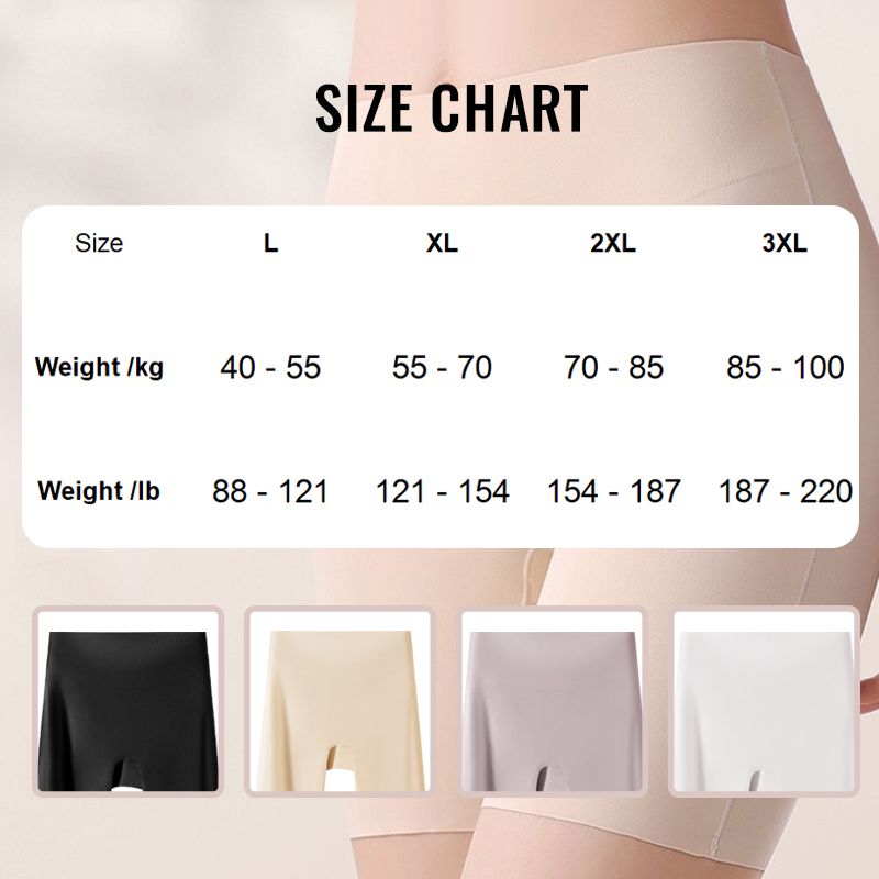 🔥Nieuw en populair❤️‍🔥 Vrouwen Hoog taille Ice Silk Ondergoed met Tummy-control Hip-lifting