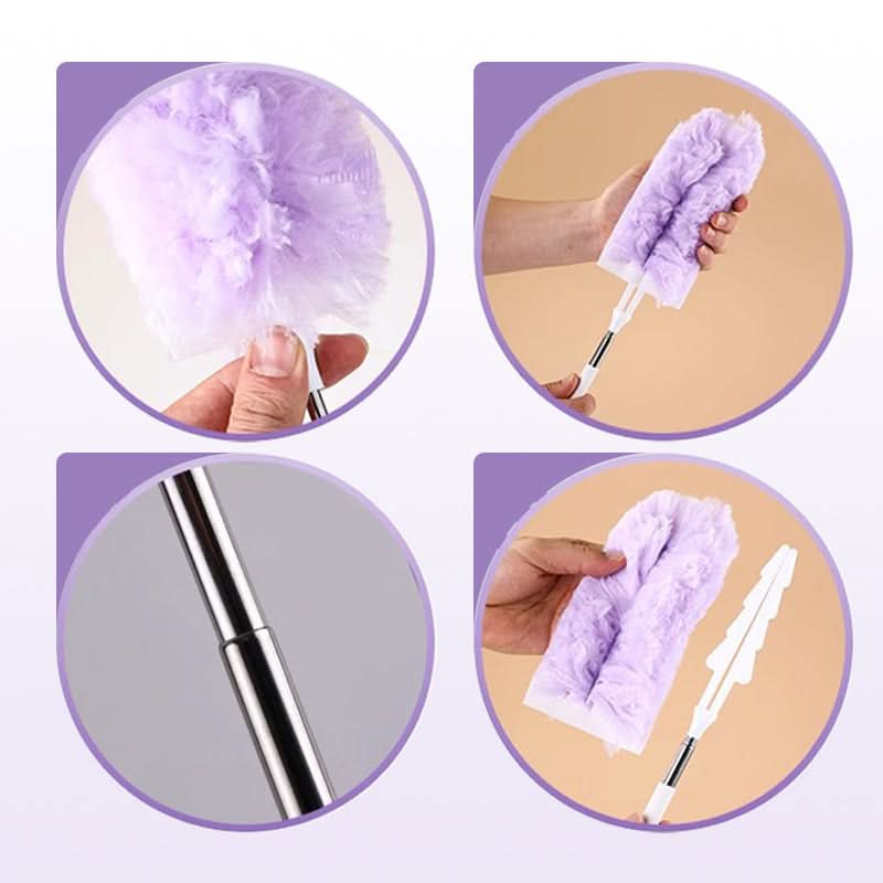 Multifunctionele buigbare wegwerpstofdoek met intrekbare stee