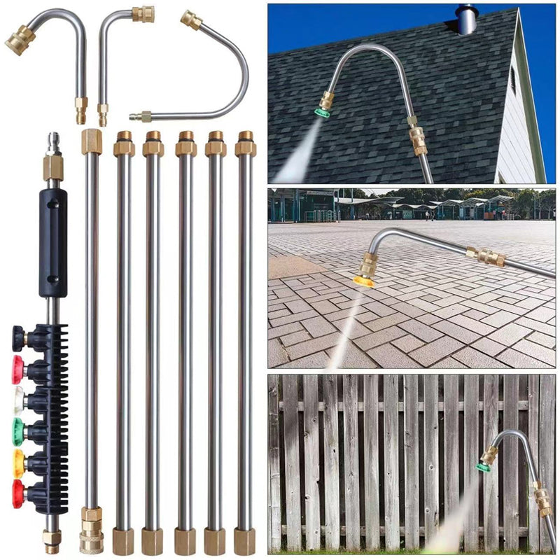 4000 PSI høytrykksrengjøringsstangsett (10 stk.)