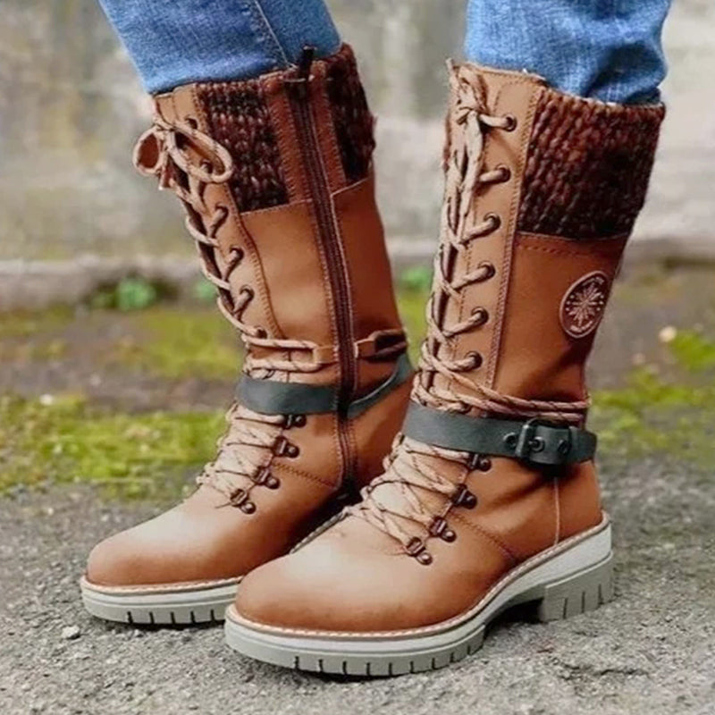 🎁Hete verkoop 49% KORTING🔥Waterdichte knie-sneeuwlaarzen voor dames👢