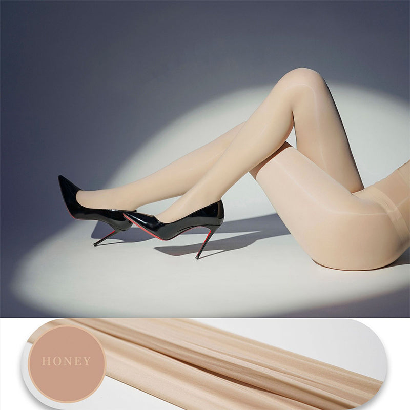 ✨Koop 1 krijg 1 gratis✨Glanzende transparante panty's voor dames – scheurbestendig en antisli