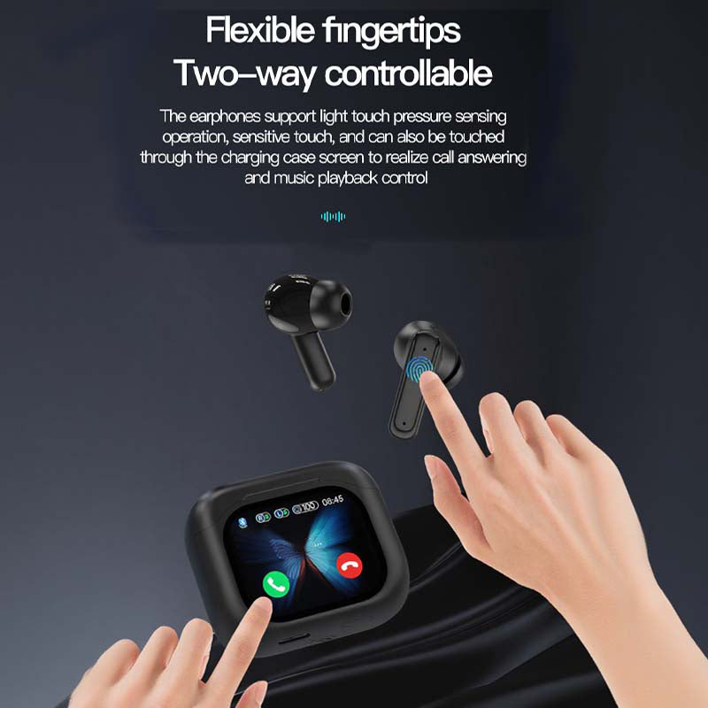 🎧 Compacte oordopjes met aanraakbediening | Kerstuitverkoop 50% KORTING | Kristalhelder geluid en geluidsisolatie | Perfect draagbaar audiocadeau 🎄✨