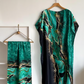 Dames Bedrukte Sjaal & Maxi Jurk Set