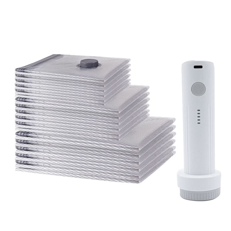 🔥 50% KORTING !✨Opbergset voor Reizen: Vacuümzakken en Draagbare Pomp