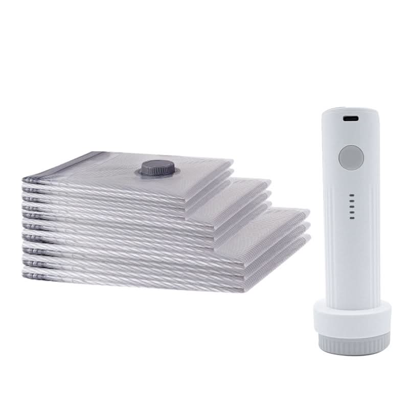 🔥 50% KORTING !✨Opbergset voor Reizen: Vacuümzakken en Draagbare Pomp