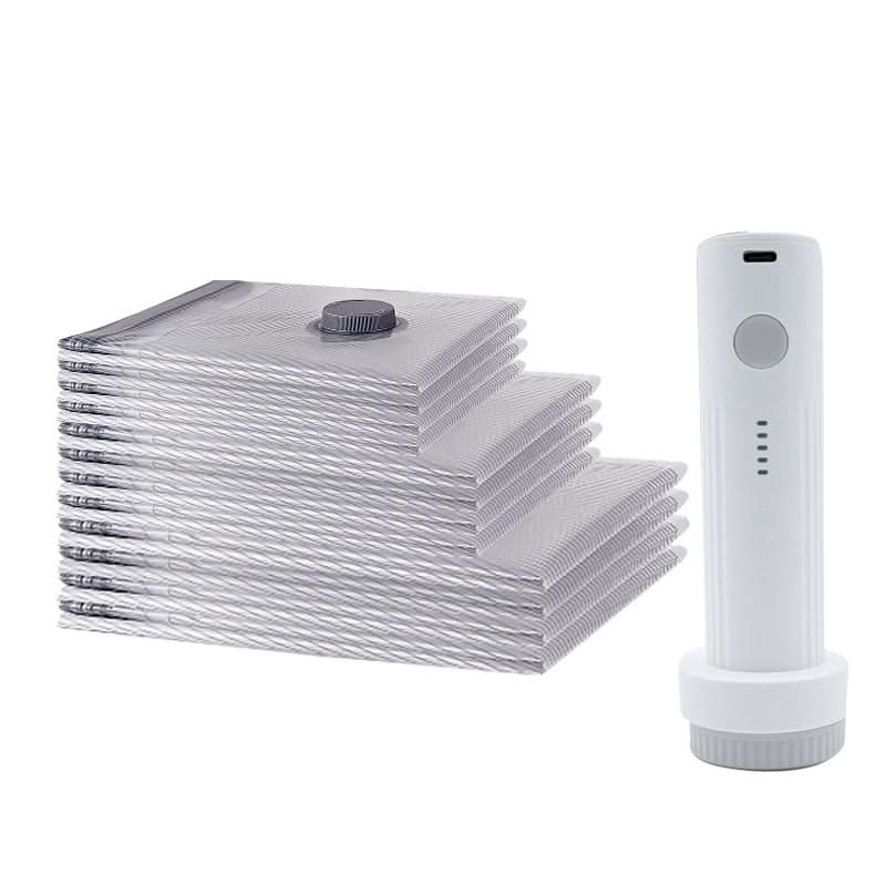 🔥 50% KORTING !✨Opbergset voor Reizen: Vacuümzakken en Draagbare Pomp