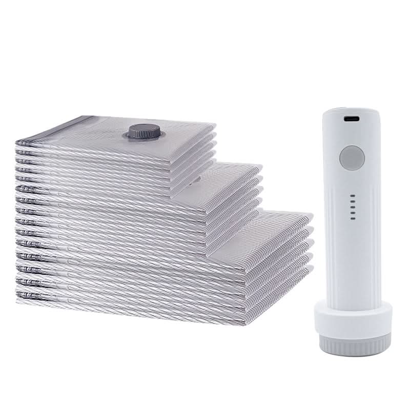 🔥 50% KORTING !✨Opbergset voor Reizen: Vacuümzakken en Draagbare Pomp