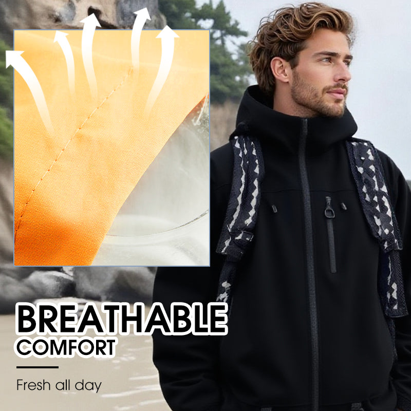 Outdoor Waterdichte Sportjas Met Capuchon – Winddicht, Waterafstotend & Ademend, Perfect Voor Avonturen!