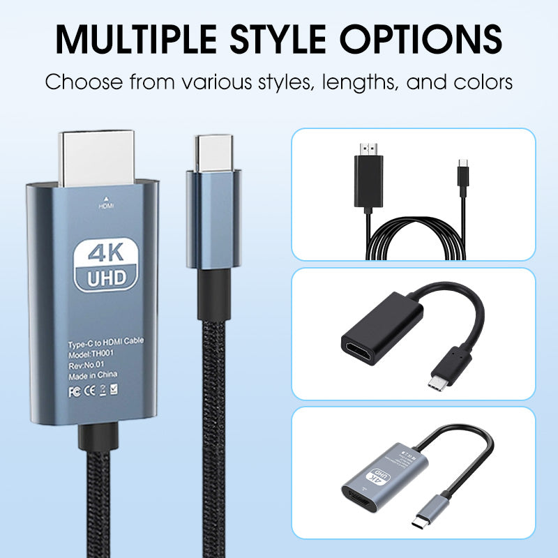🎉🖥️ 50% korting! Type-C naar HDMI 4K/8K-adapter – Supersnel, plug-and-play en compatibel met andere apparaten