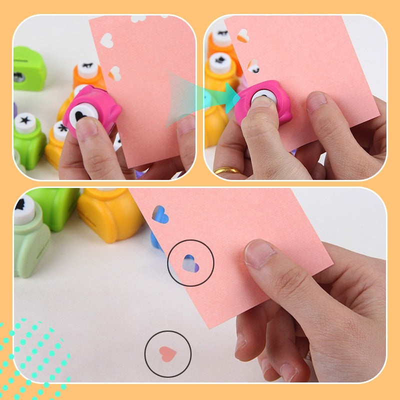 ✂️ KOOP 2 KRIJG 1 GRATIS! 🎨 DIY Papierponsset voor Kinderen - Maak Leuke Vormen (Sterren/Harten/Dieren) voor Knutselen & Scrapbooking 🧒✨
