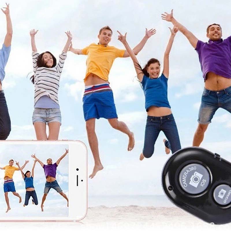 📸 Bluetooth Selfie Remote Shutter + FREE Polarizing & Star Lenses – 10m Range, Zero Delay & Portable!