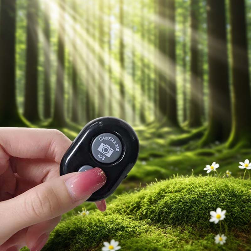 📸 Bluetooth Selfie Remote Shutter + FREE Polarizing & Star Lenses – 10m Range, Zero Delay & Portable!