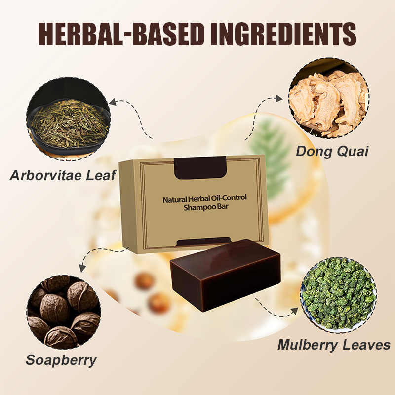 Natuurlijke kruiden olie-controle shampoo bar
