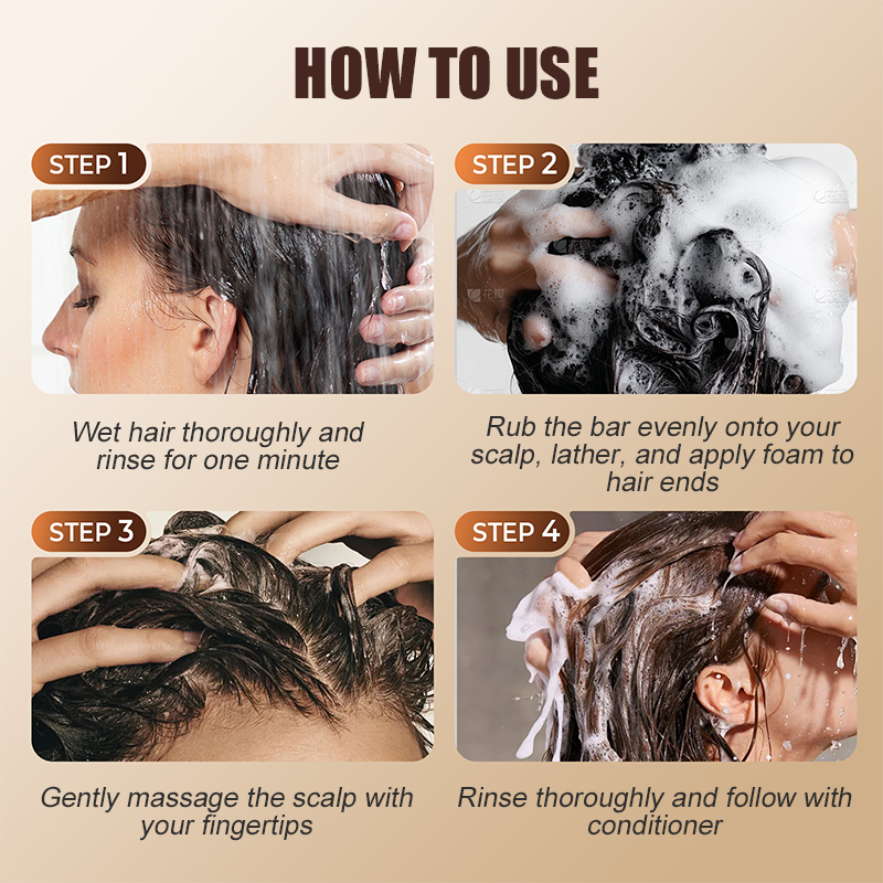 Natuurlijke kruiden olie-controle shampoo bar