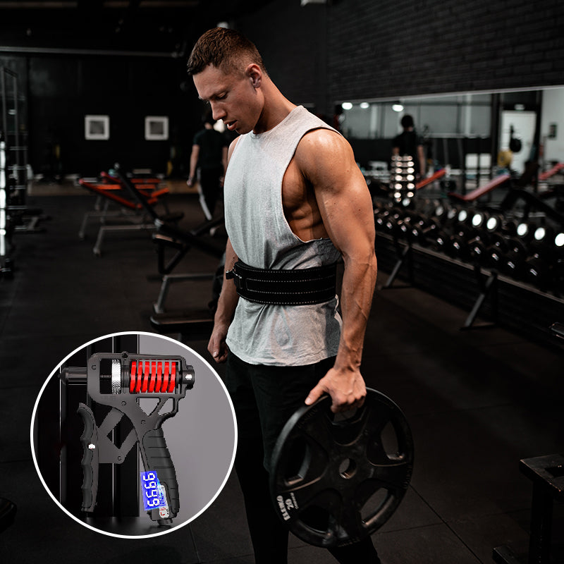 🚀🤝 50% KORTING! Van handshake tot veiligheidshamer: deze ergonomische grip trainer met instelbare weerstand (5–165 kg) versterkt handen, vingers & onderarmen. Met teller!
