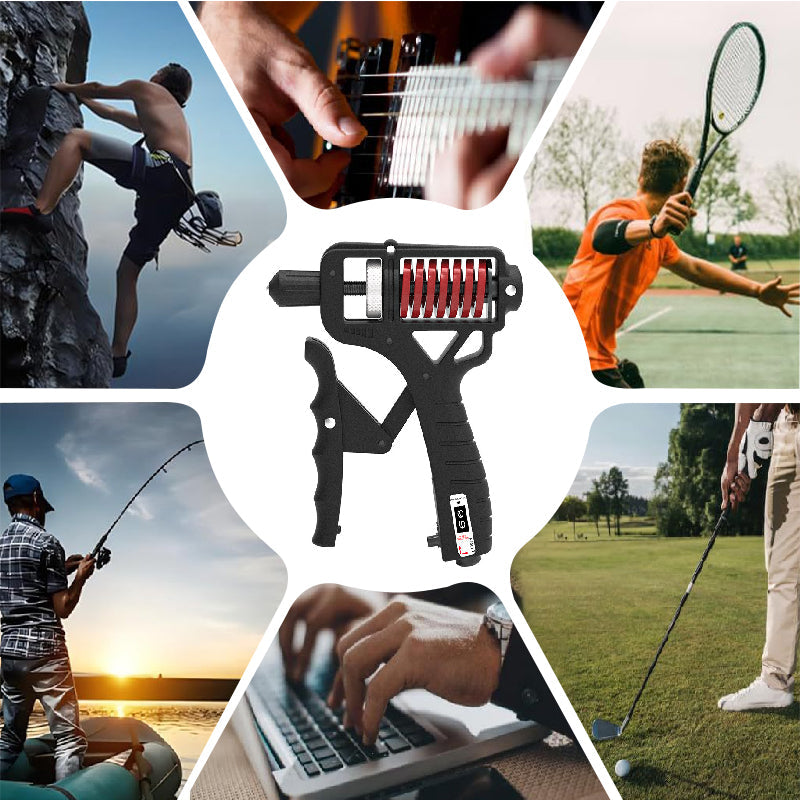 🚀🤝 50% KORTING! Van handshake tot veiligheidshamer: deze ergonomische grip trainer met instelbare weerstand (5–165 kg) versterkt handen, vingers & onderarmen. Met teller!