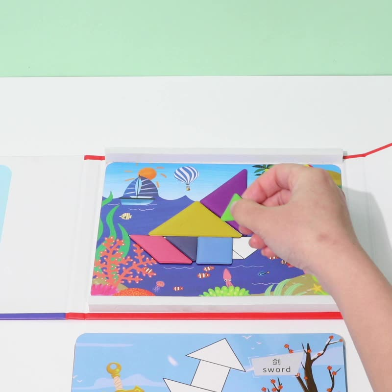 🎁Magnetische tangram -puzzelset voor kinderen