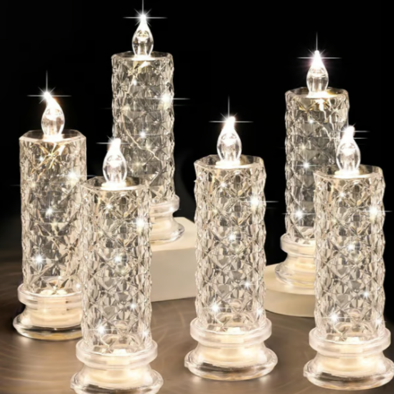 🕯️🔋 Romantische LED Kaarsen op Batterijen – Veilig, Vlamloos & Gezellig 🌙💝