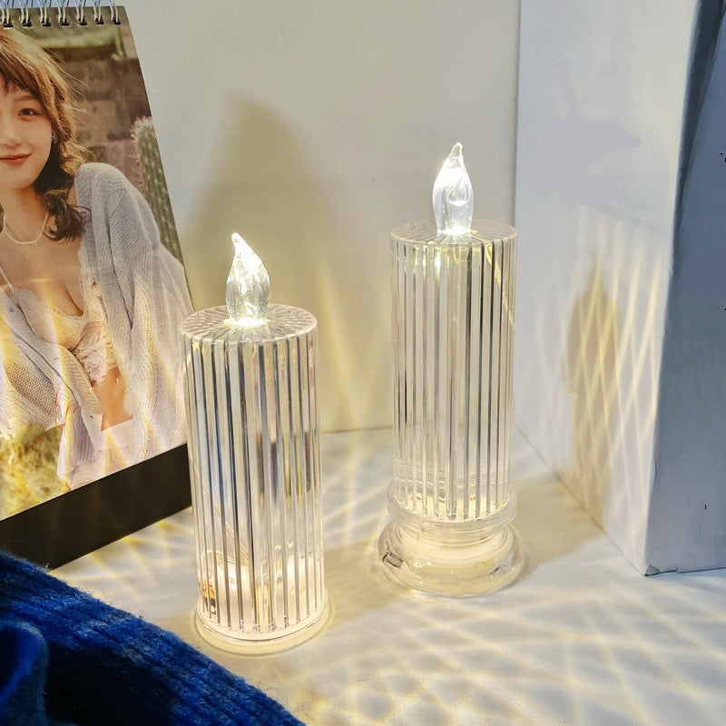 🕯️🔋 Romantische LED Kaarsen op Batterijen – Veilig, Vlamloos & Gezellig 🌙💝
