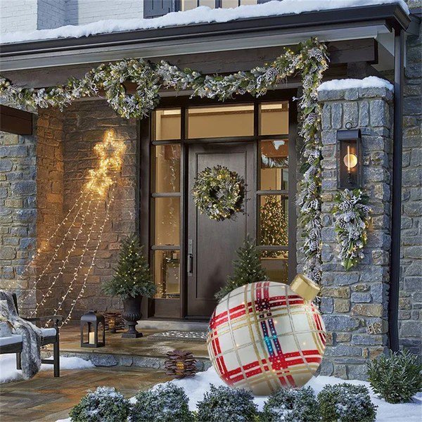 🎄 50% korting! Opblaasbare kerstbal – levensgroot, herbruikbaar & UV-bestendig. Hang, steek of laat drijven – grote feestelijke statement voor binnen & buiten! ✨🎁