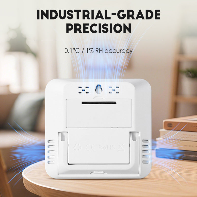 Slimme digitale bureaubladhygrometer-thermometer