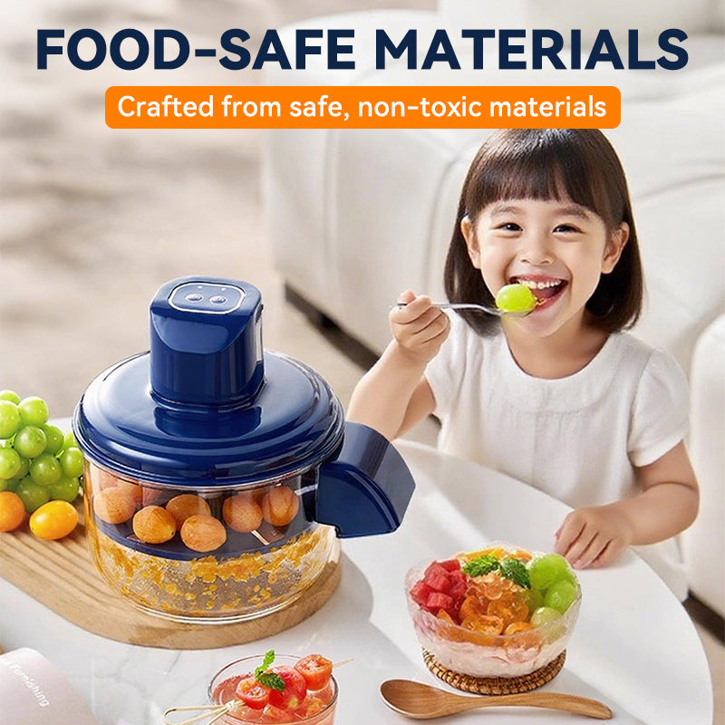 Transparante elektrische fruit- en groenteschiller