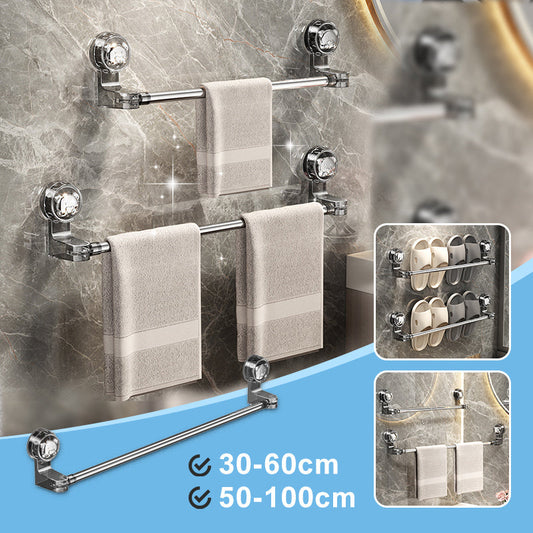 Verstelbare handdoekhouder met zuignap