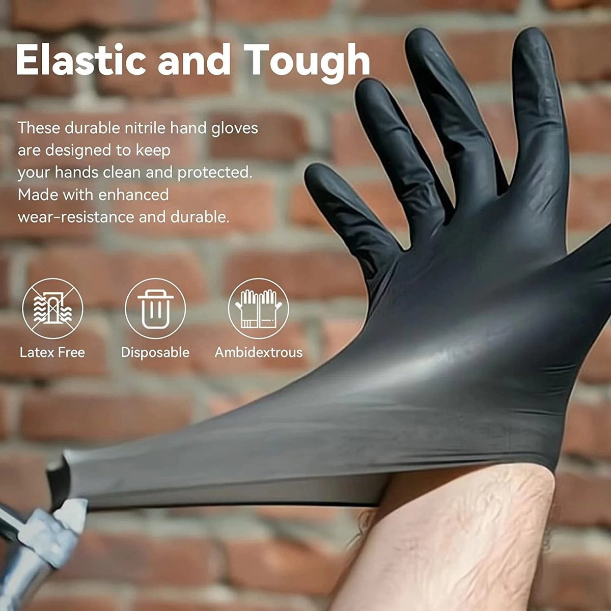 💯Nitril handschoenen, antislip en krasbestendig