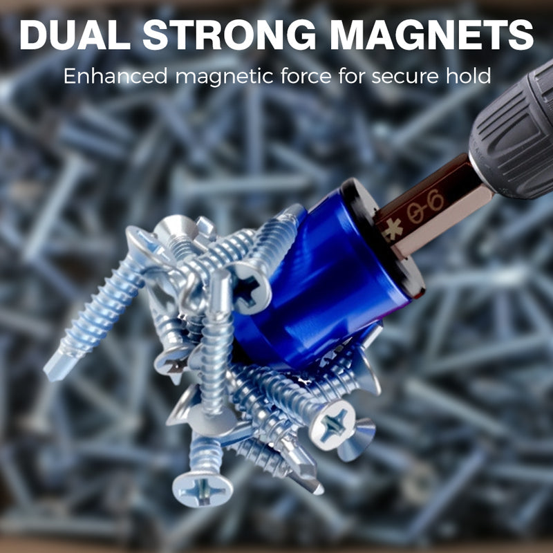 3-in-1 schroevendraaikop magnetische ring