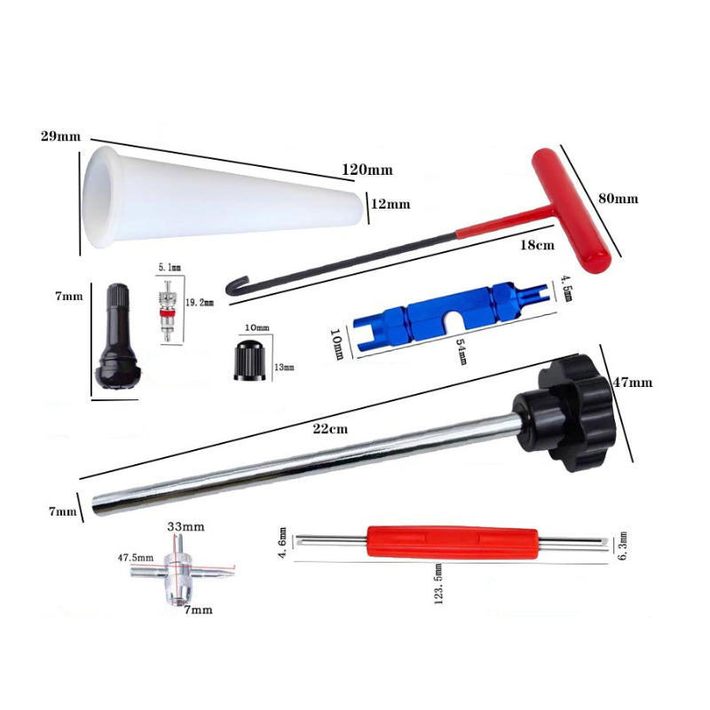 🔥🚀 Bandenreparatie in 60 seconden! Onze 5-in-1 ventielgereedschapsset levert professionele resultaten voor auto's, fietsen en meer - profiteer van 40% KORTING voordat het te laat is! 💪✨