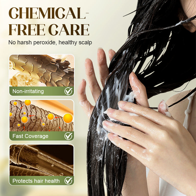 Flash Sale: 50% korting⚡🎉207 ml plantenextract haarverf voor grijs haar