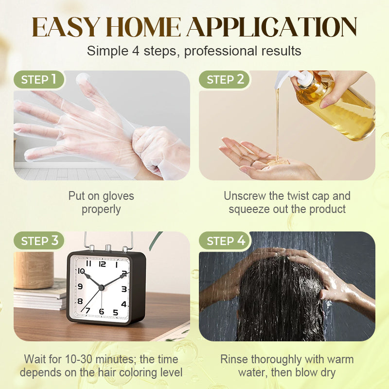 Flash Sale: 50% korting⚡🎉207 ml plantenextract haarverf voor grijs haar