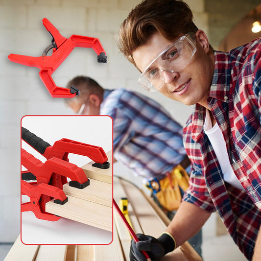 🔧A-vormige Houtbewerkingsklem – Superieure ABS Kwaliteit, Éénhandig Bediening & Sterke Veer (Breed Toepassingsgebied)!